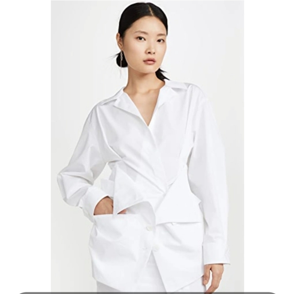 Jacquemus La Robe Murano Cotton Shirt Dress Size 40 NEW